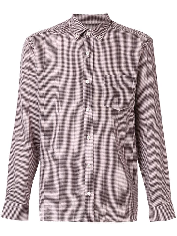 Burberry Vichy Pocket Shirt - Pink & Purple