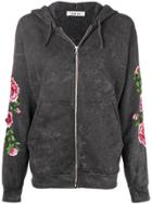 Circus Hotel Embroidered Tie Dye Hoodie - Black