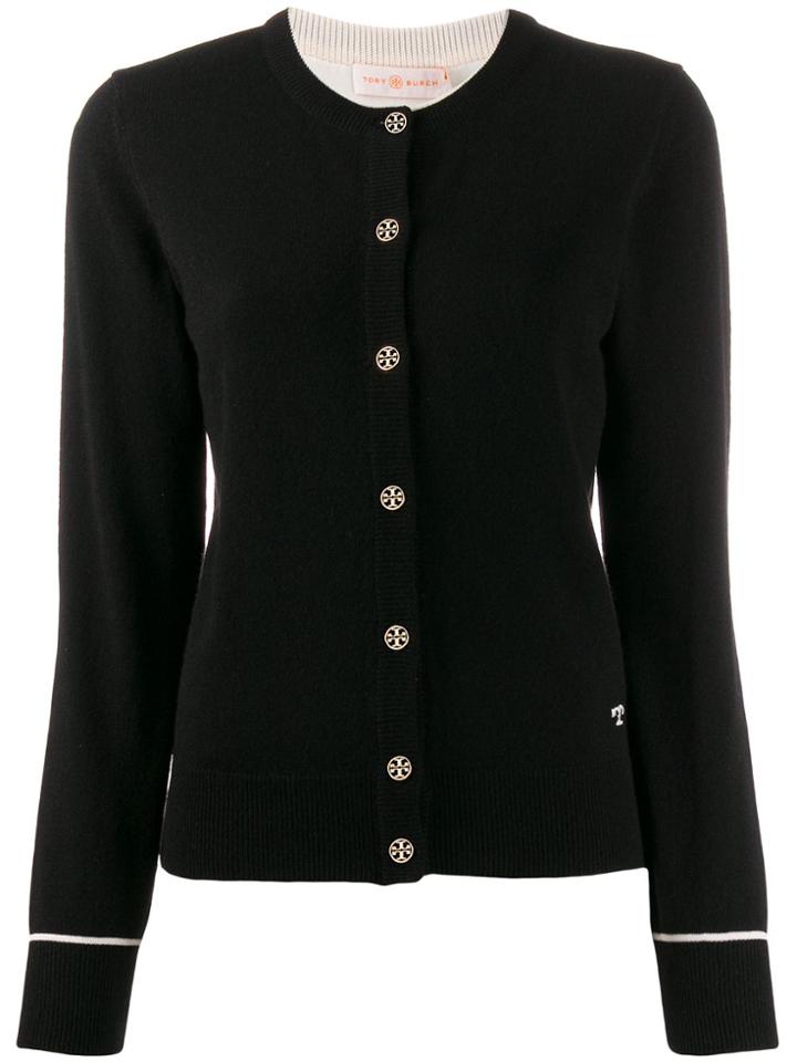 Tory Burch Cashmere Slim-fit Cardigan - Black