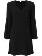 Patrizia Pepe V-neck A-line Dress - Black
