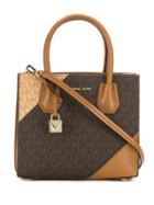 Michael Michael Kors Contrast Logo Crossbody Bag - Brown