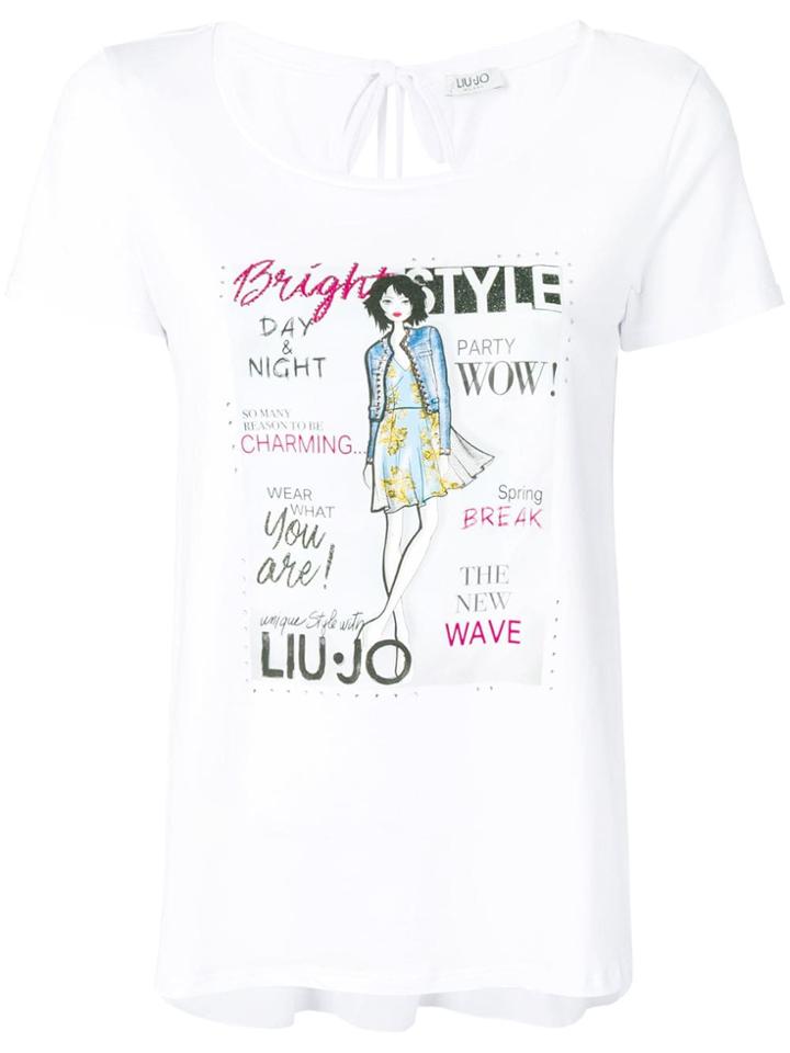 Liu Jo Magazine Cover T-shirt - White