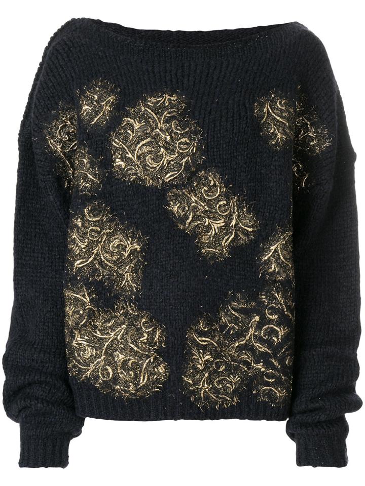 Faith Connexion Metallic Detail Jumper - Blue
