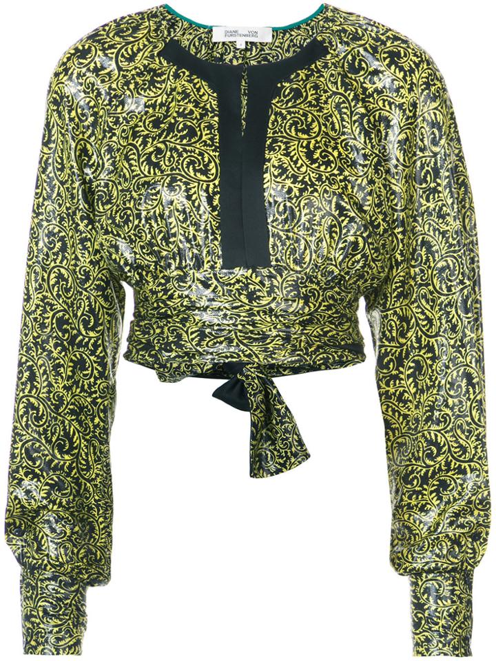 Dvf Diane Von Furstenberg Keyhole Blouse - Nude & Neutrals