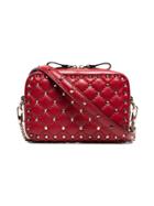 Valentino Red Rockstud Quilted Leather Crossbody Bag