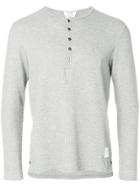 Thom Browne Buttoned Collar Sweater - Grey