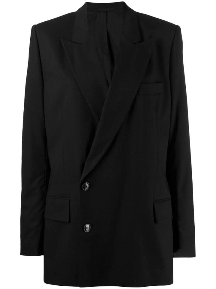 A.f.vandevorst Off-centre Button Blazer - Black