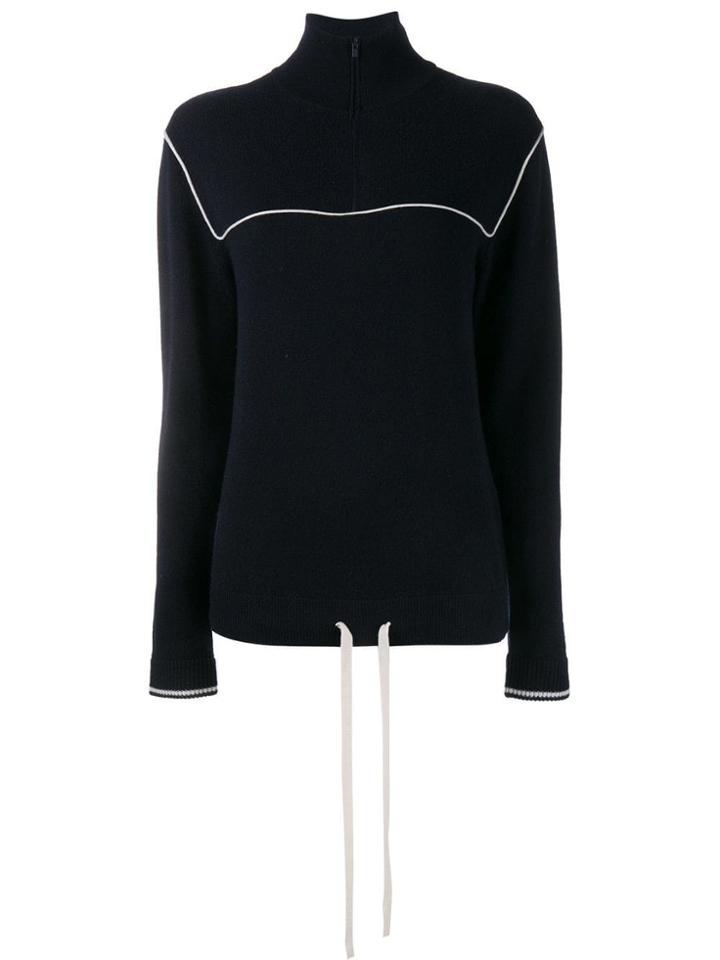 Chloé Cashmere Zipped Collar Jumper - Blue