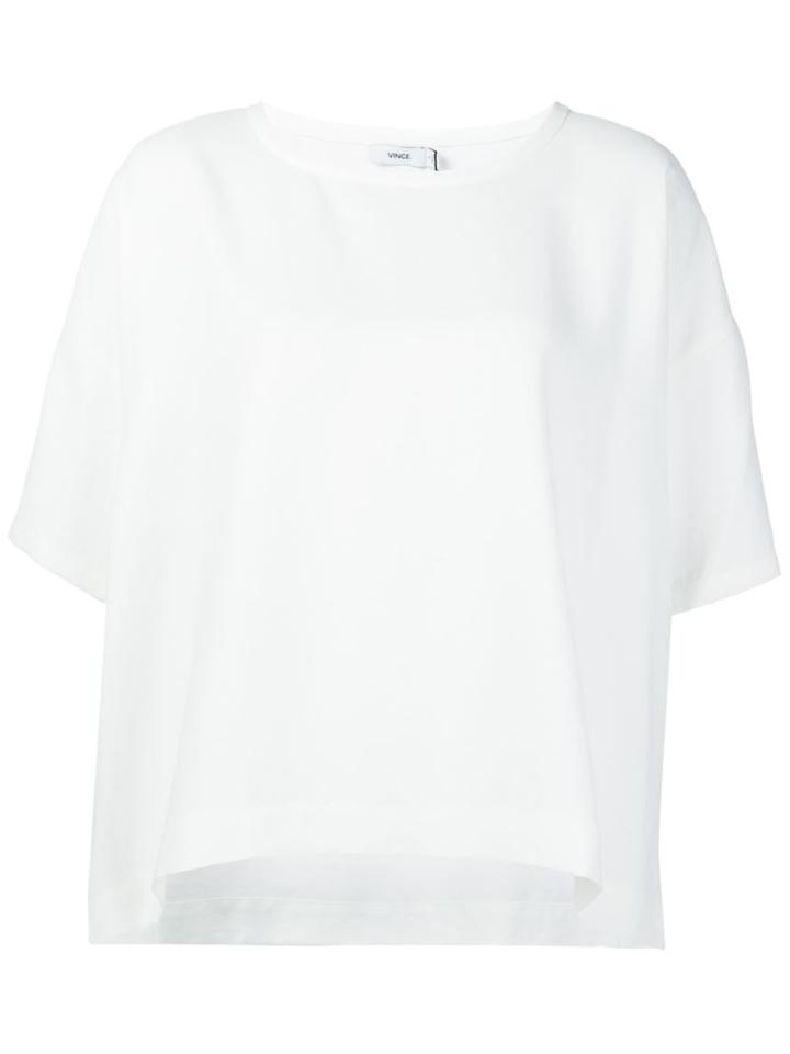Vince Washed Piqué Square T-shirt