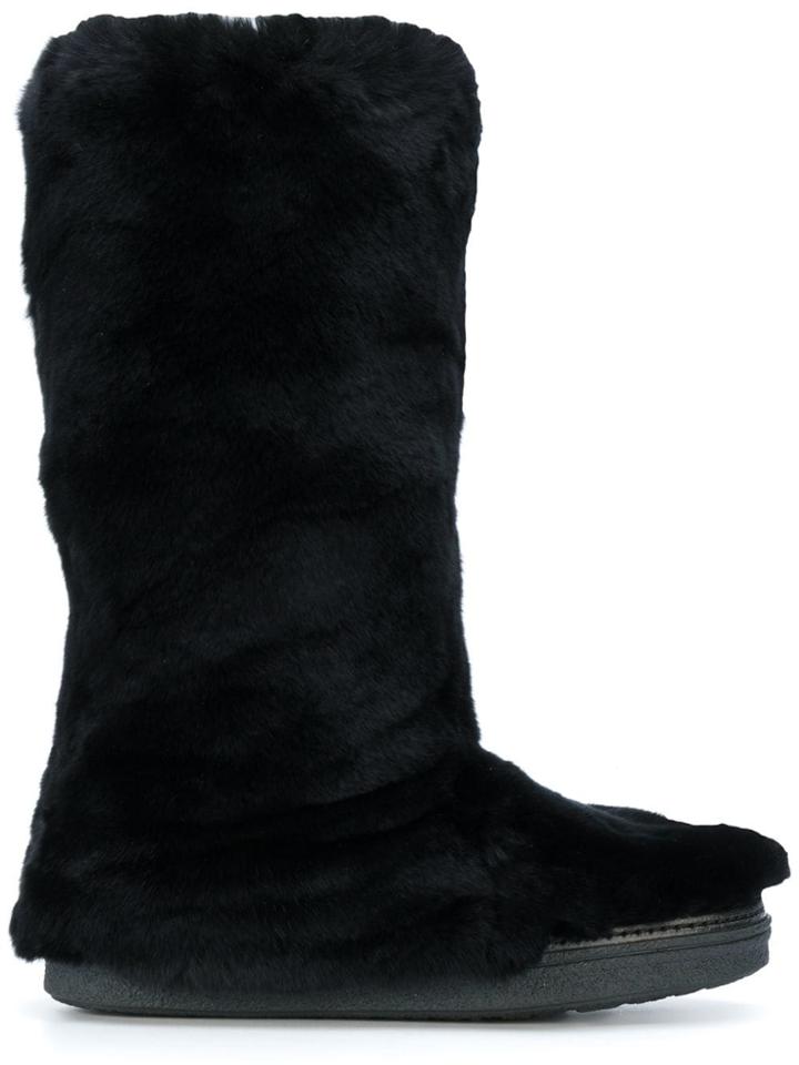 Mr & Mrs Italy Flat Boots - Black