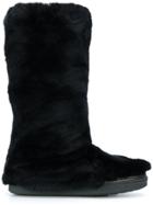 Mr & Mrs Italy Flat Boots - Black