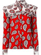 Dodo Bar Or - Paisley Print Shirt - Women - Silk - 44, Red, Silk