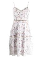 Michael Michael Kors Embroidered Lace Dress - White