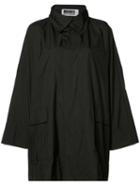 Issey Miyake - Classic Short Raincoat - Women - Polyester - 2, Women's, Black, Polyester