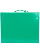 Mark Cross Square Suitcase, Women's, Green, Leather