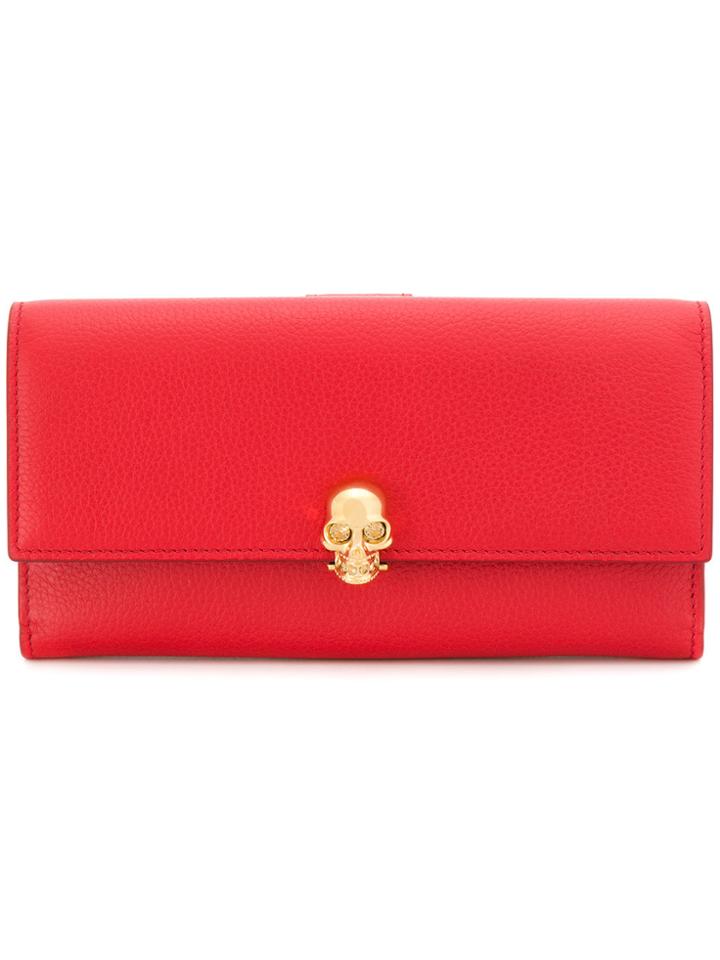 Alexander Mcqueen Skull Clutch - Red