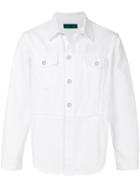 Kappa Logo Print Denim Jacket - White