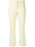 Theory - Cropped Trousers - Women - Polyester/spandex/elastane/viscose - 8, Yellow/orange, Polyester/spandex/elastane/viscose