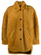 Isabel Marant Sheepskin Shearling Coat - Yellow