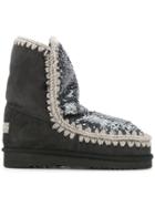 Mou Sequinned Snow Boots - Blue