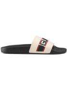 Gucci Gucci Stripe Rubber Slide Sandals - White