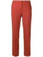 Twin-set Cropped Slim Trousers - Red