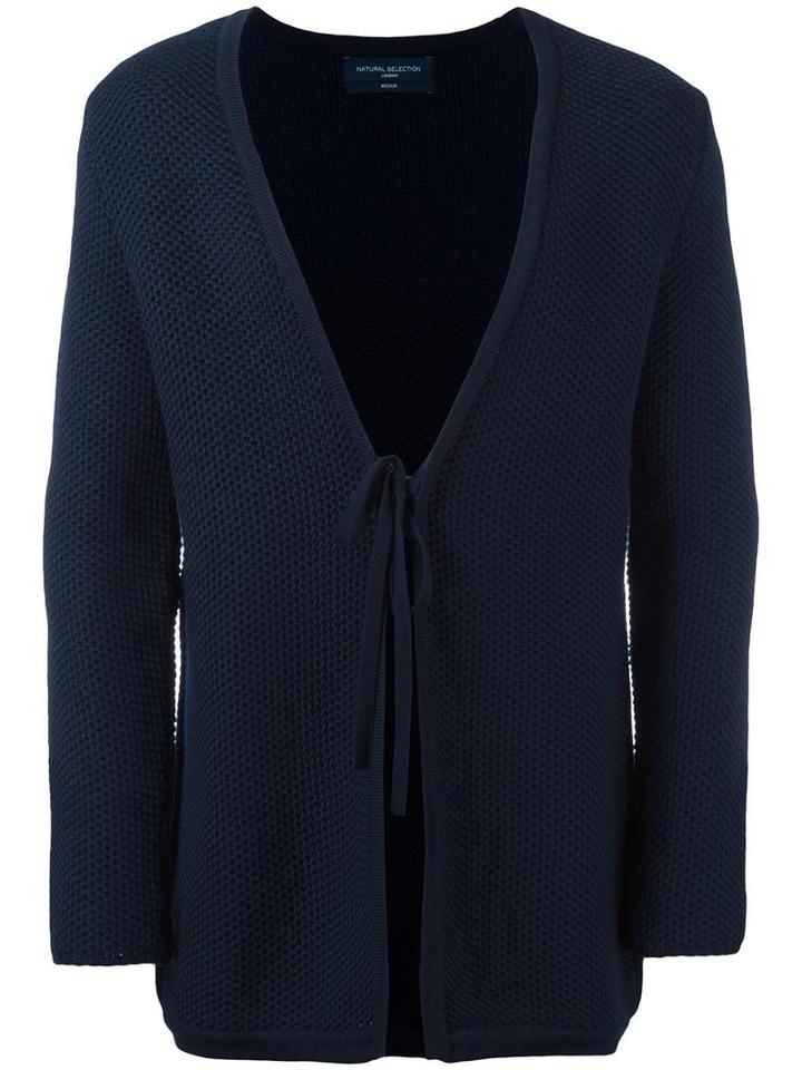 Natural Selection 'hakama' Cardigan, Men's, Size: Large, Blue, Merino