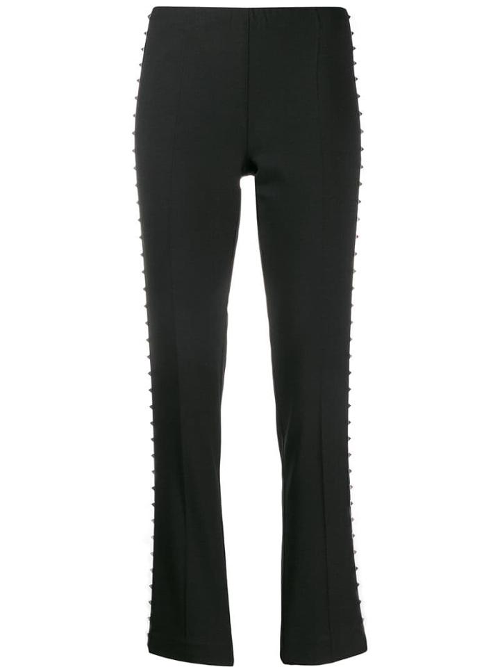 P.a.r.o.s.h. Studded Trim Trousers - Black