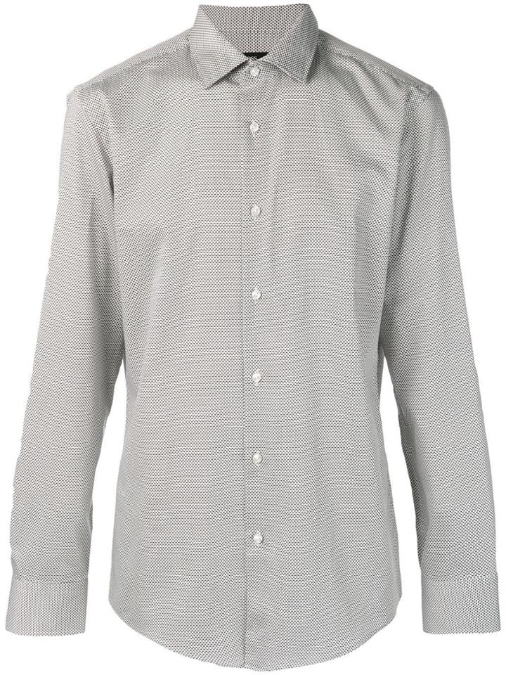 Boss Hugo Boss Micro Bow Pattern Shirt - White