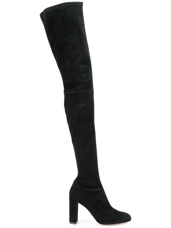 Oscar Tiye Over The Knee Boots - Black