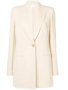 The Row Single Button Straight Blazer - Neutrals