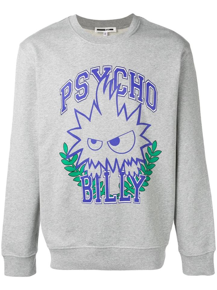 Mcq Alexander Mcqueen Graphic Print Sweatshirt - Grey