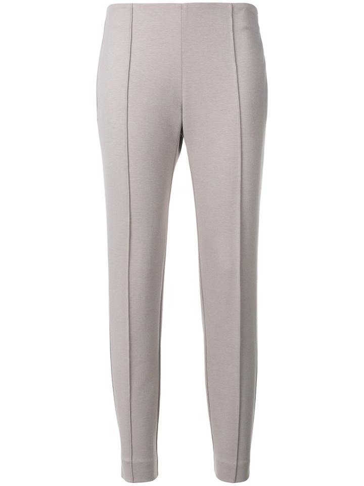 Le Tricot Perugia Classic Skinny-fit Trousers - Grey