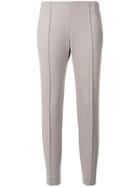 Le Tricot Perugia Classic Skinny-fit Trousers - Grey