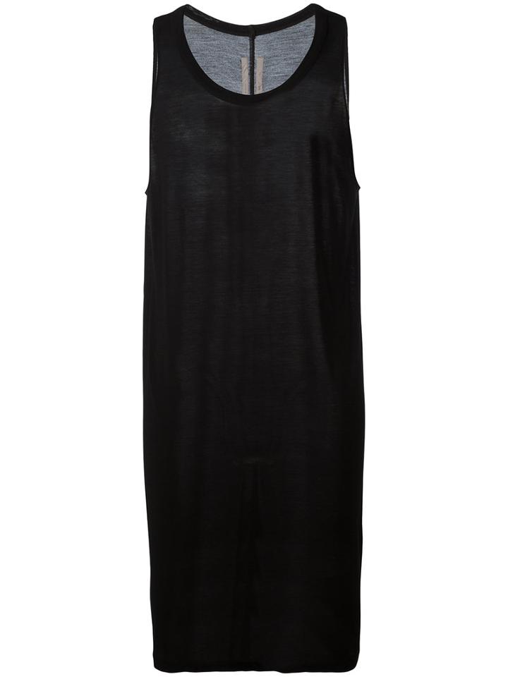 Rick Owens Cyclops Tank Top, Men's, Size: Small, Black, Silk/viscose