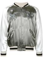 Monkey Time - High Shine Bomber Jacket - Men - Rayon - S, Green, Rayon