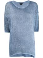 Avant Toi Oversized T-shirt - Blue