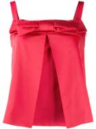 Christian Dior Vintage 1990's Bow Detail Top - Red