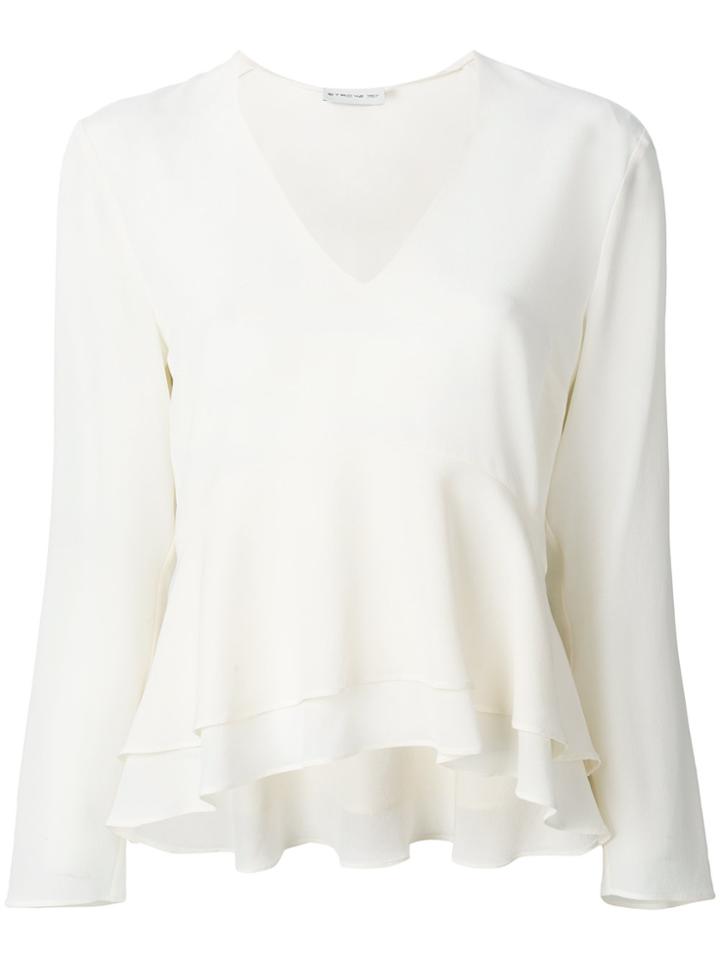 Etro Layered Peplum Blouse - Nude & Neutrals