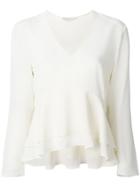 Etro Layered Peplum Blouse - Nude & Neutrals