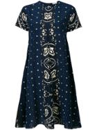 Red Valentino Bandana Print Dress - Blue