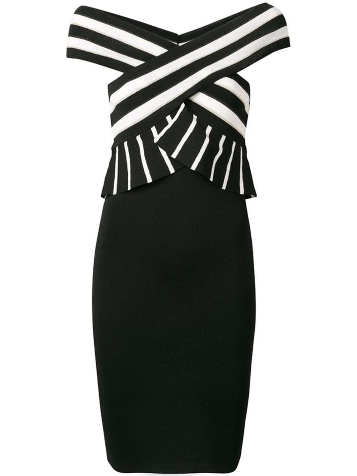 Liu Jo Striped Fitted Dress - Black
