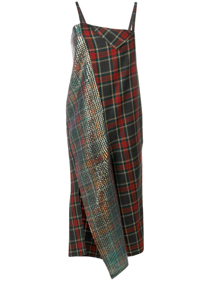 Junya Watanabe Comme Des Garçons Plaid Print And Sequin Panelled