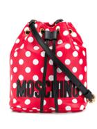 Moschino Polka Dots Print Bag - Red