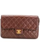 Chanel Vintage Zipped Flap Backpack - Brown