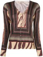 Roberto Cavalli Ethnic Knit Cardigan - Neutrals