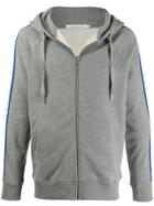 Calvin Klein Jeans Logo Tape Zip-up Hoodie - Grey