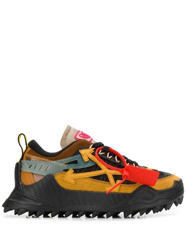 Off-white Spiked Sole Sneakers - Black