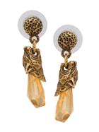 Prada Prada Talisman Panther Earrings - Neutrals