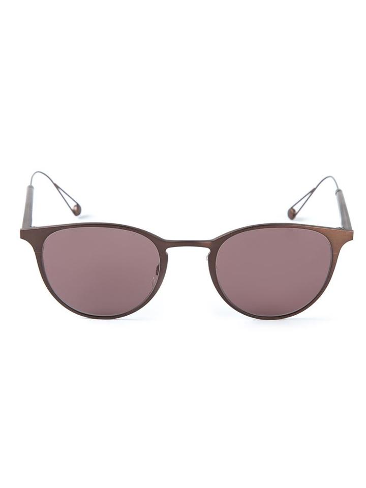 Garrett Leight Oval Frame Sunglasses